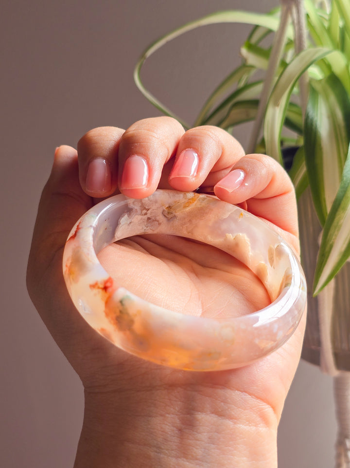 Daydream Flower Agate Bangle B