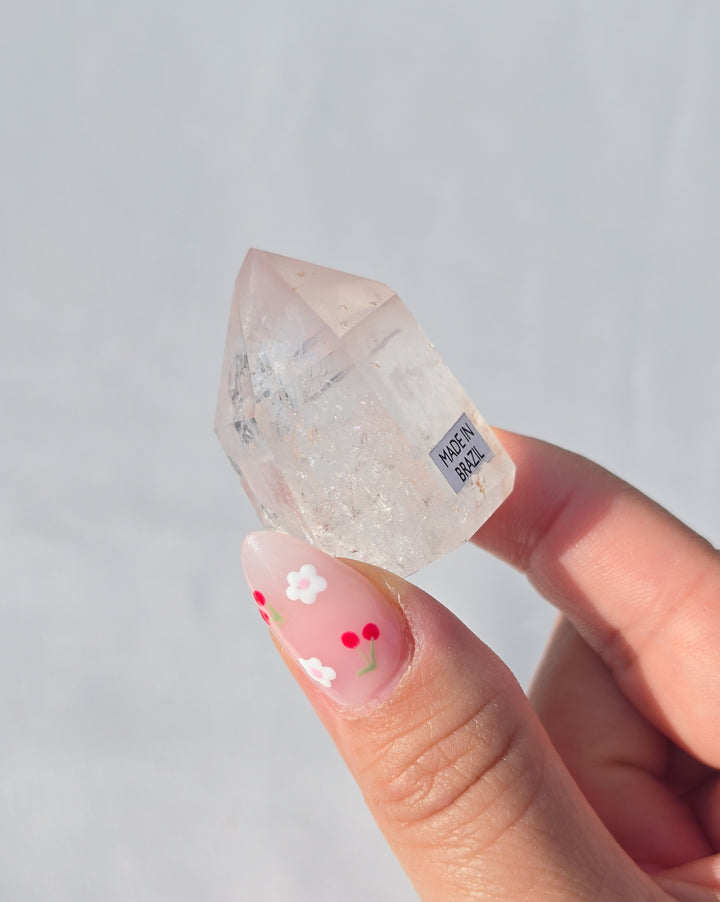 Pink Lithium Quartz Tower L