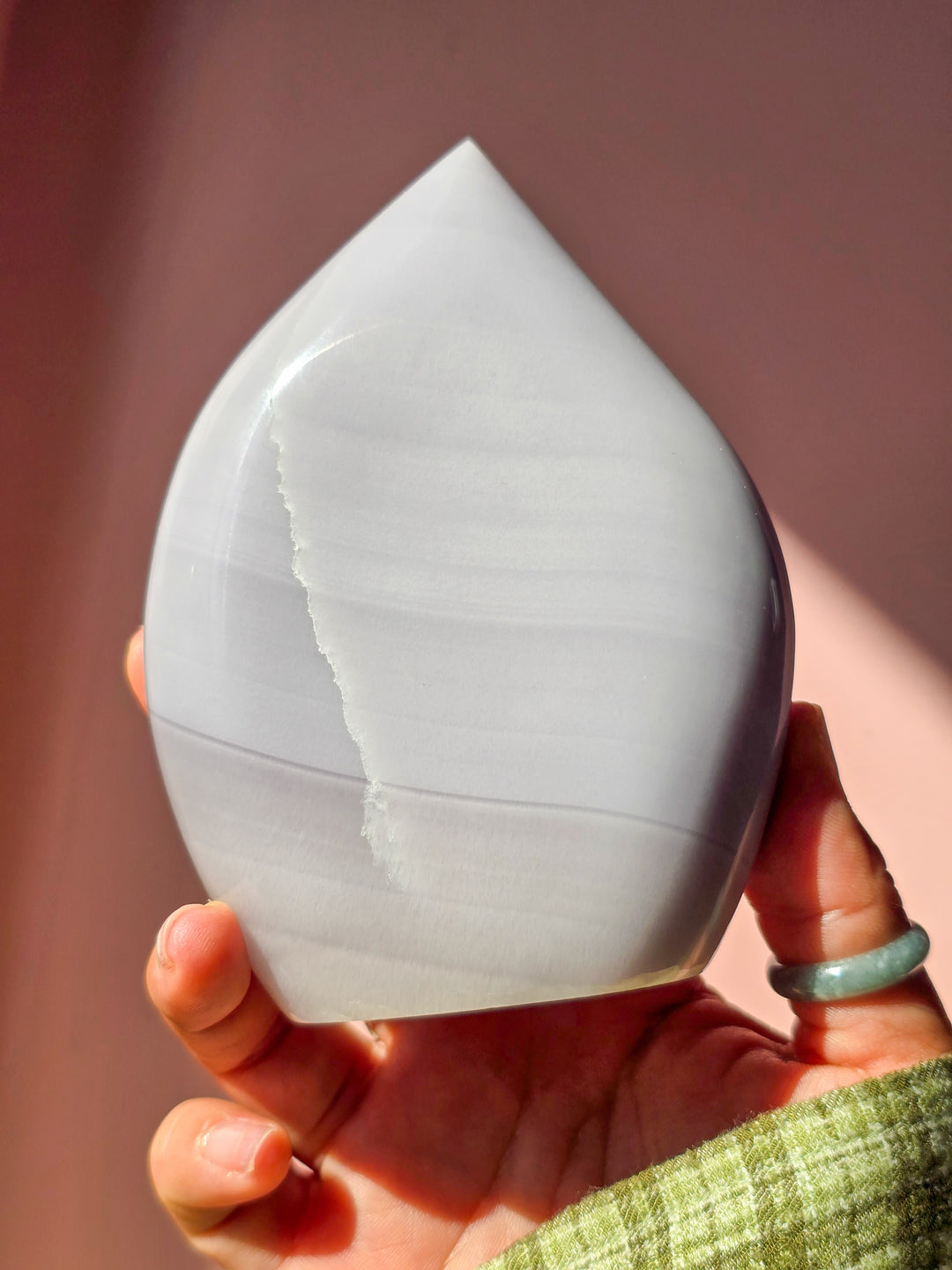 Lavender Fluorite Tear Drop B