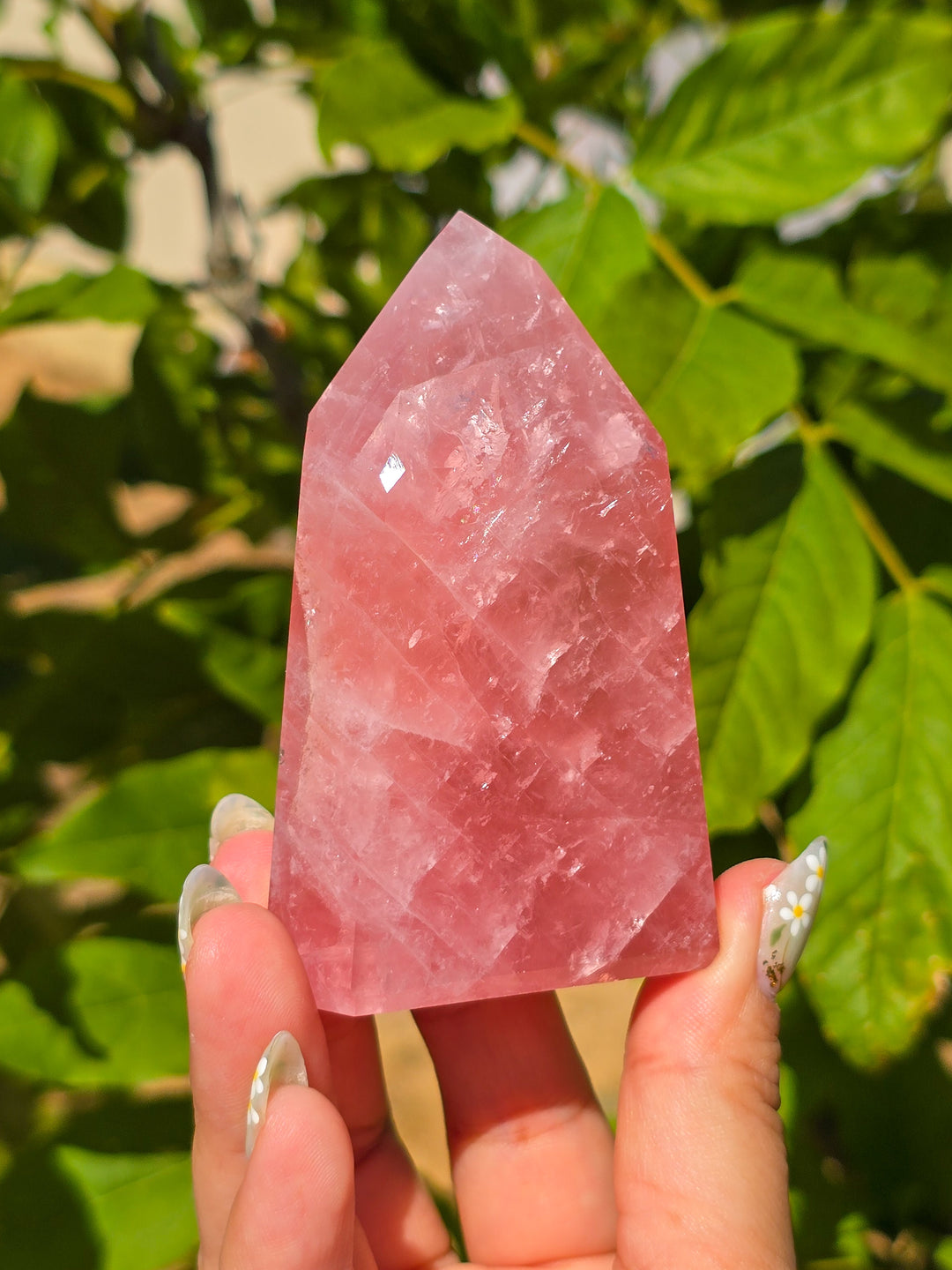 HQ Brazillian Rose Quartz Tower T10