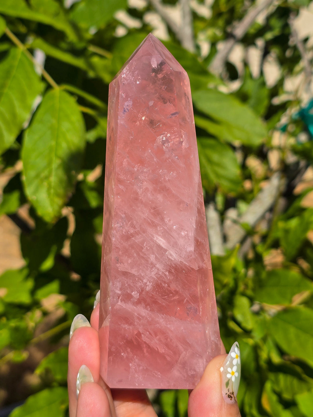 HQ Brazillian Rose Quartz Tower T4