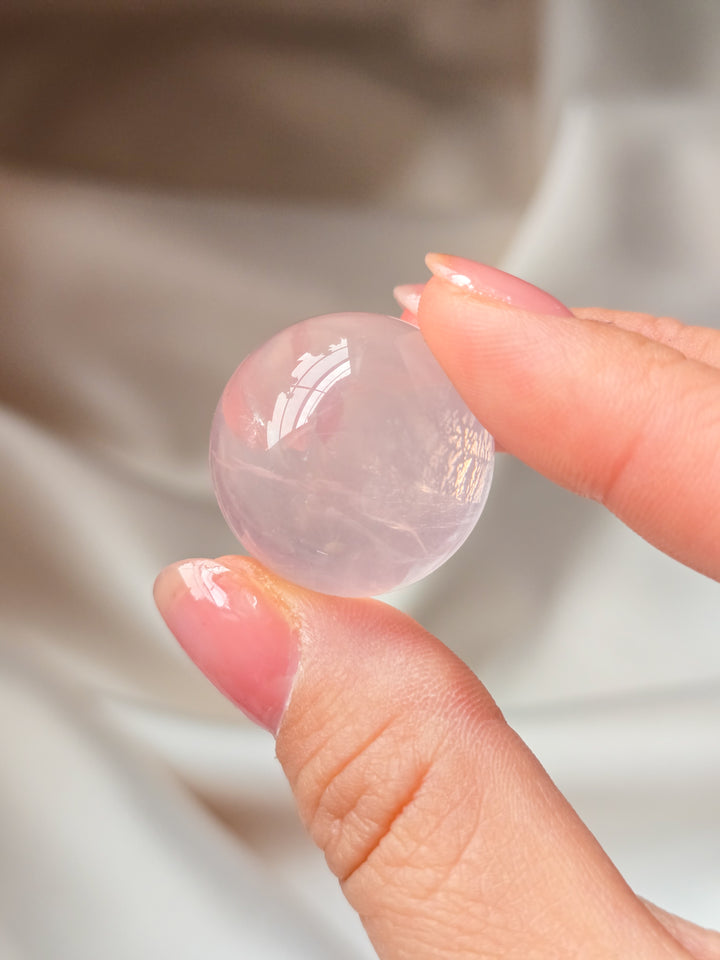 Mozambique Small Star Rose Quartz Spheres