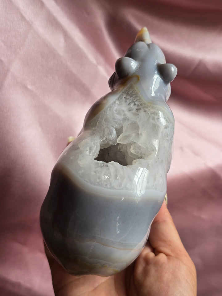 Druzy Banded Agate Bear B (see notes)