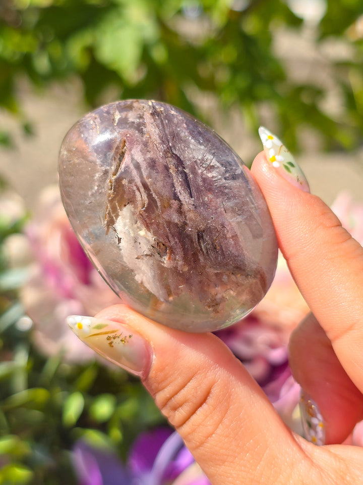 Garden Quartz Lens with Rutile B