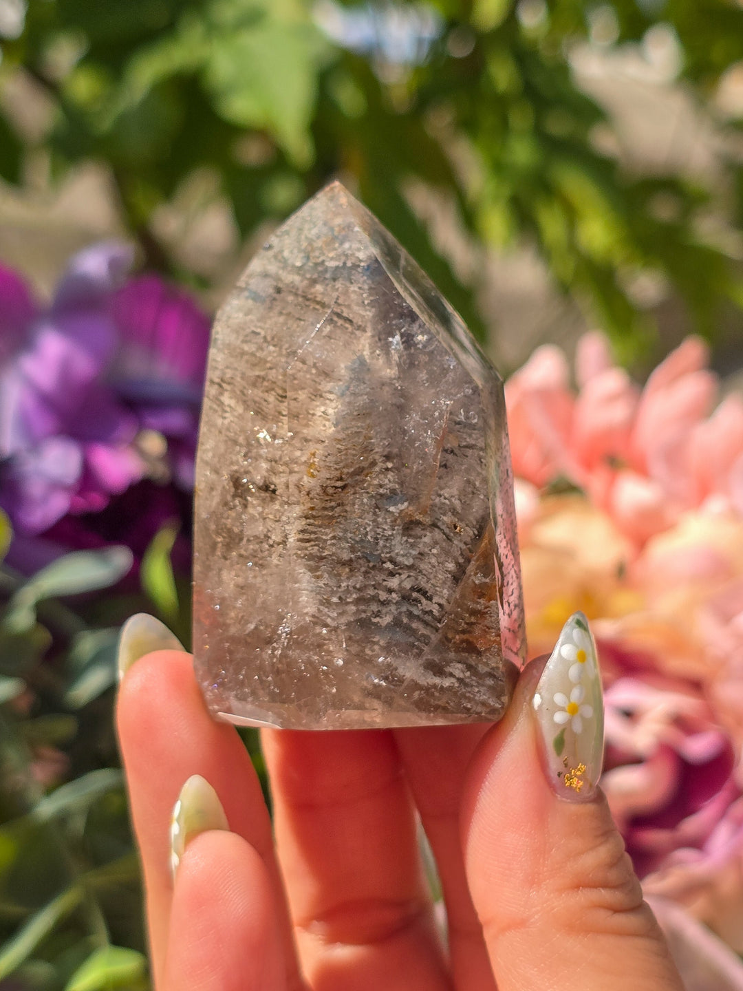 Smokey Blue Tera &amp; Thousand Layer Quartz D
