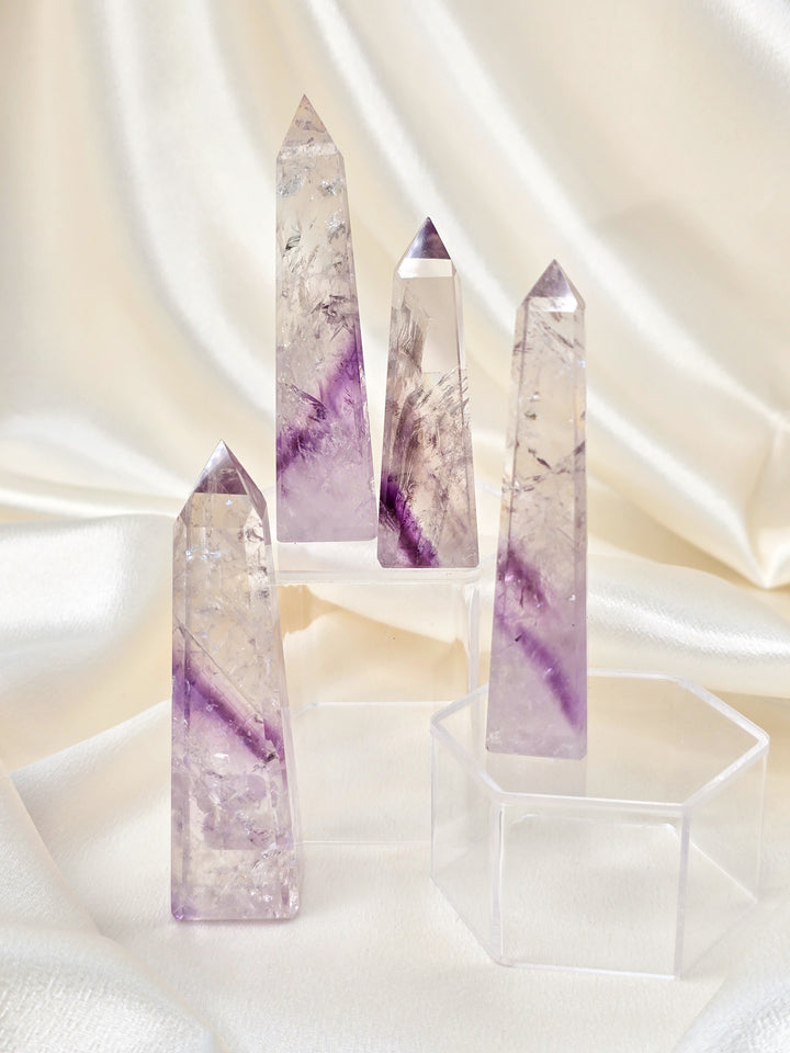 HQ Brazillian Phantom Quartz Obelisk