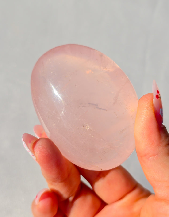 Rose Quartz Palmstone D