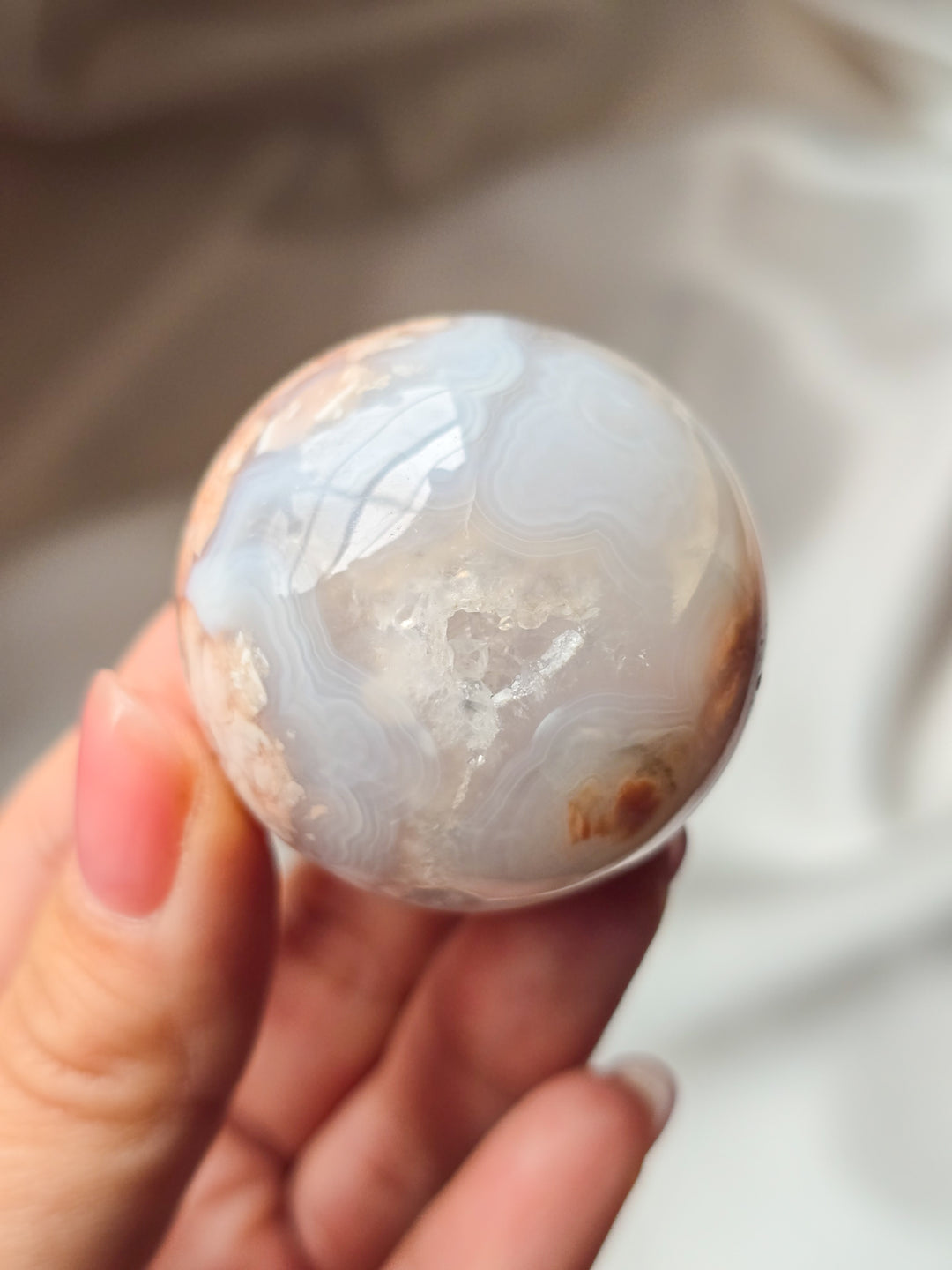 Cotton Candy Agate Sphere B