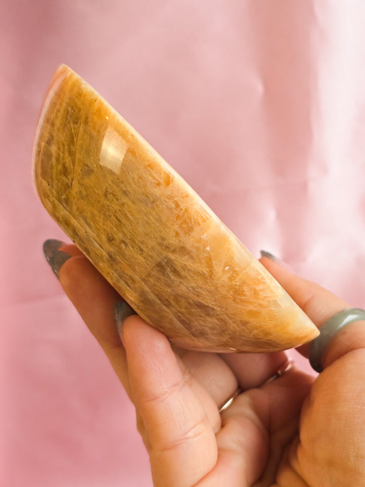 Peach Moonstone Bowl (b)