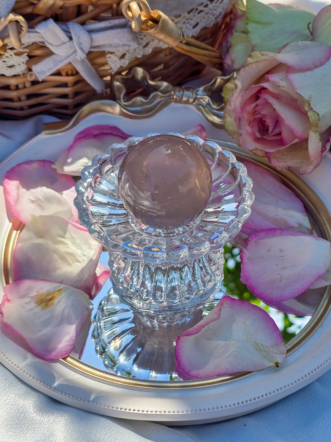 Rose Quartz Sphere I