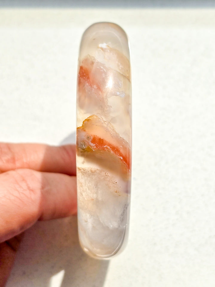 Flower Agate Bangle 61mm