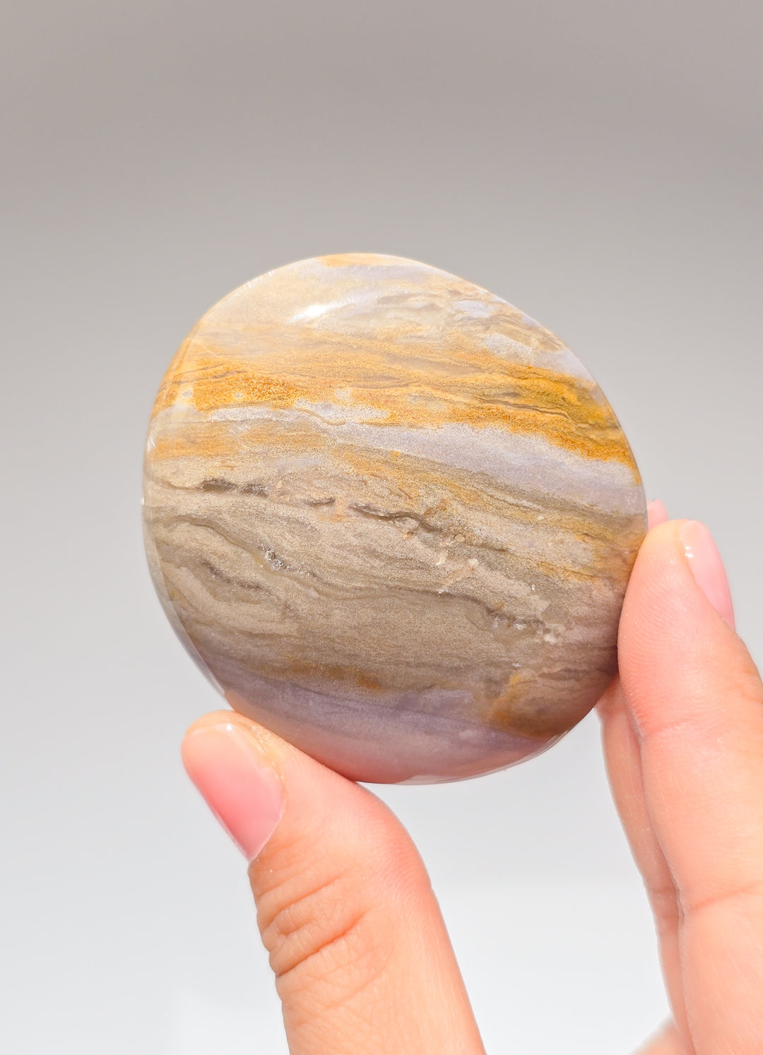 Zebra &amp; Sea Jasper Palmstones