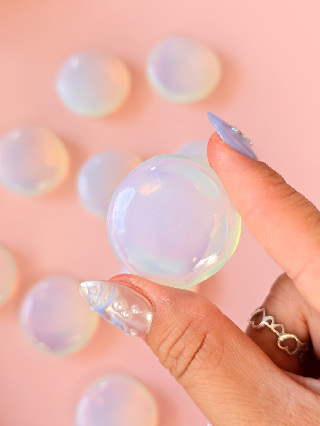 Opalite Mini Flat Stone (manmade)