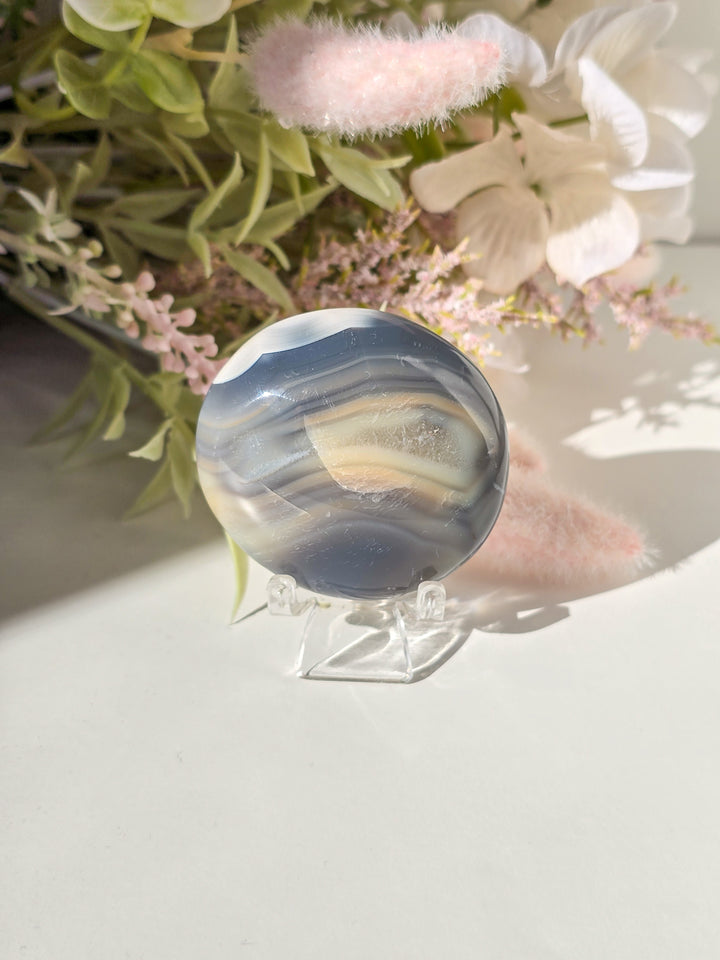 You Pick, Orca Agate Palm Stones