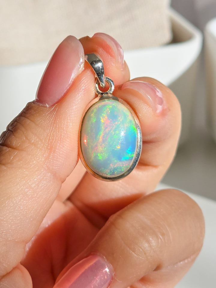 Galaxy Fire Ethiopian Opal Pendant