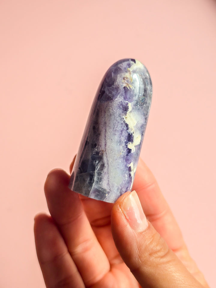 Opalized Small Rainbow Fluorite Freeform 04