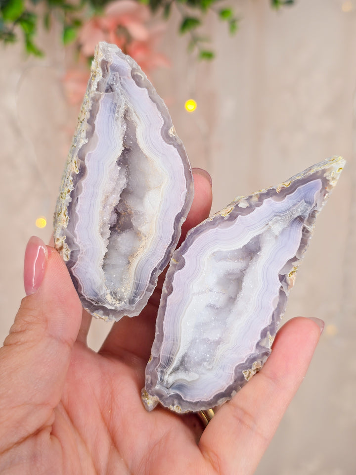 Green Lee Agate Fairy Wings Pair 🧚‍♀️ (M)