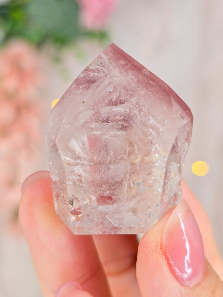 Pink Lemurian Quartz Towers