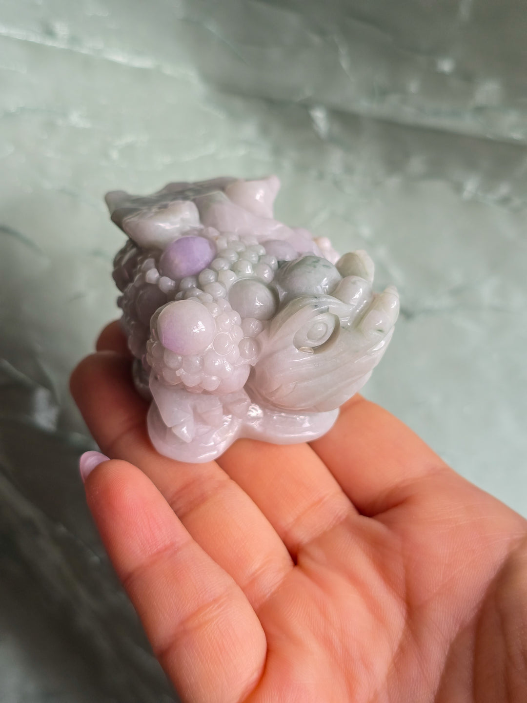 Lavender Jade Lucky Toad B