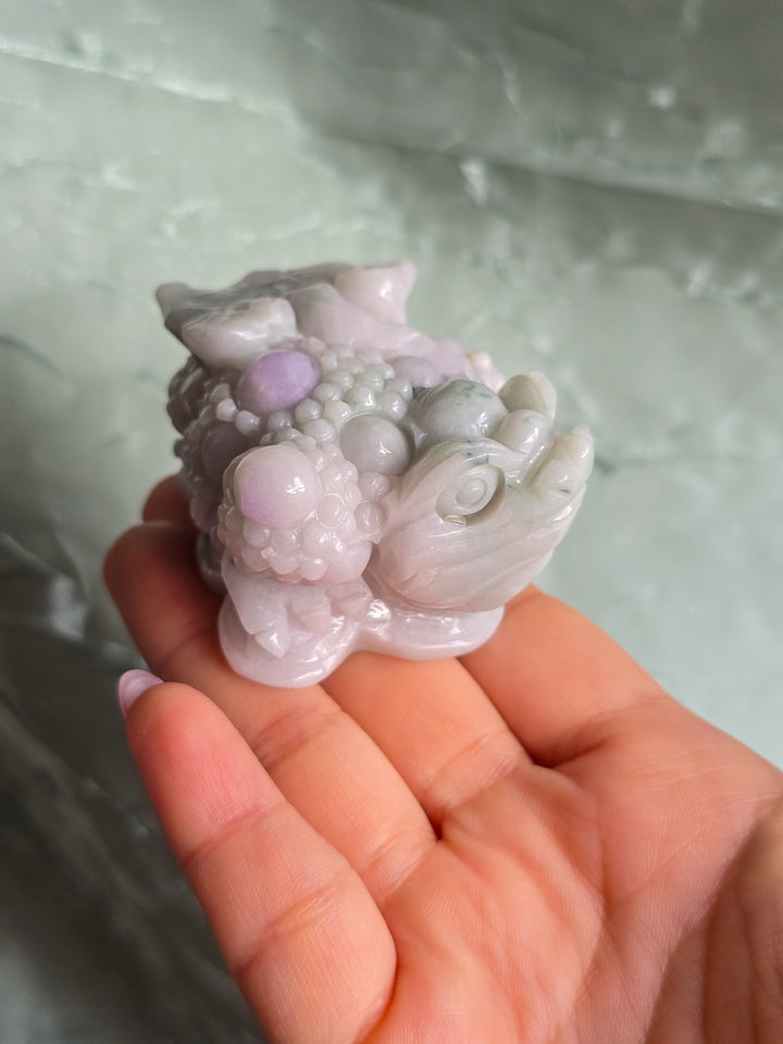 Lavender Jade Lucky Toad B
