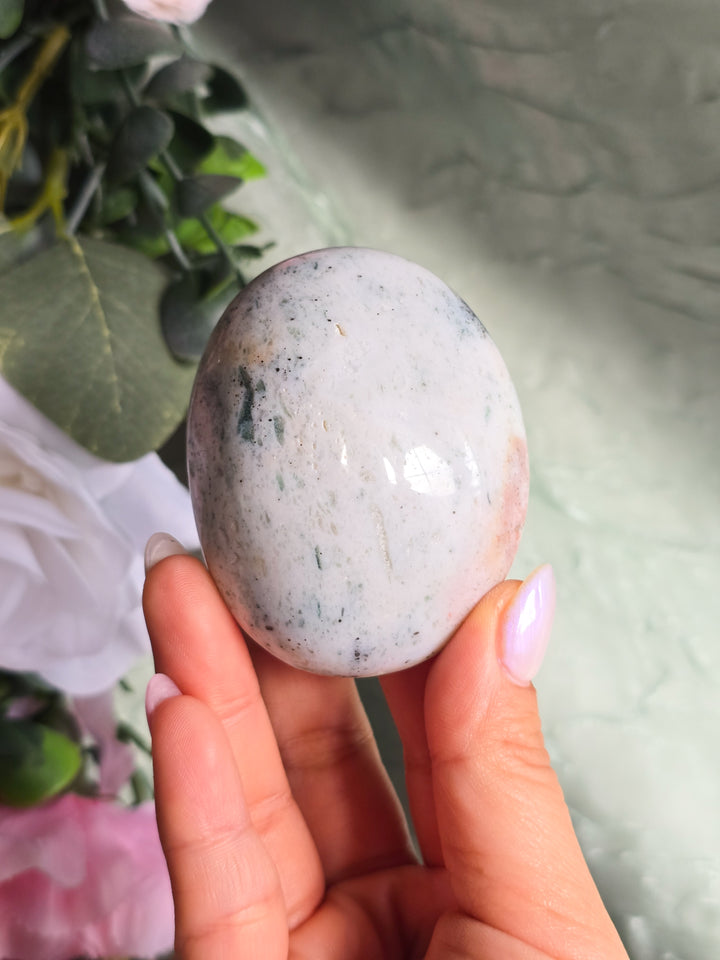 You Pick, Muted Pastel Sea Jasper Palm Stone