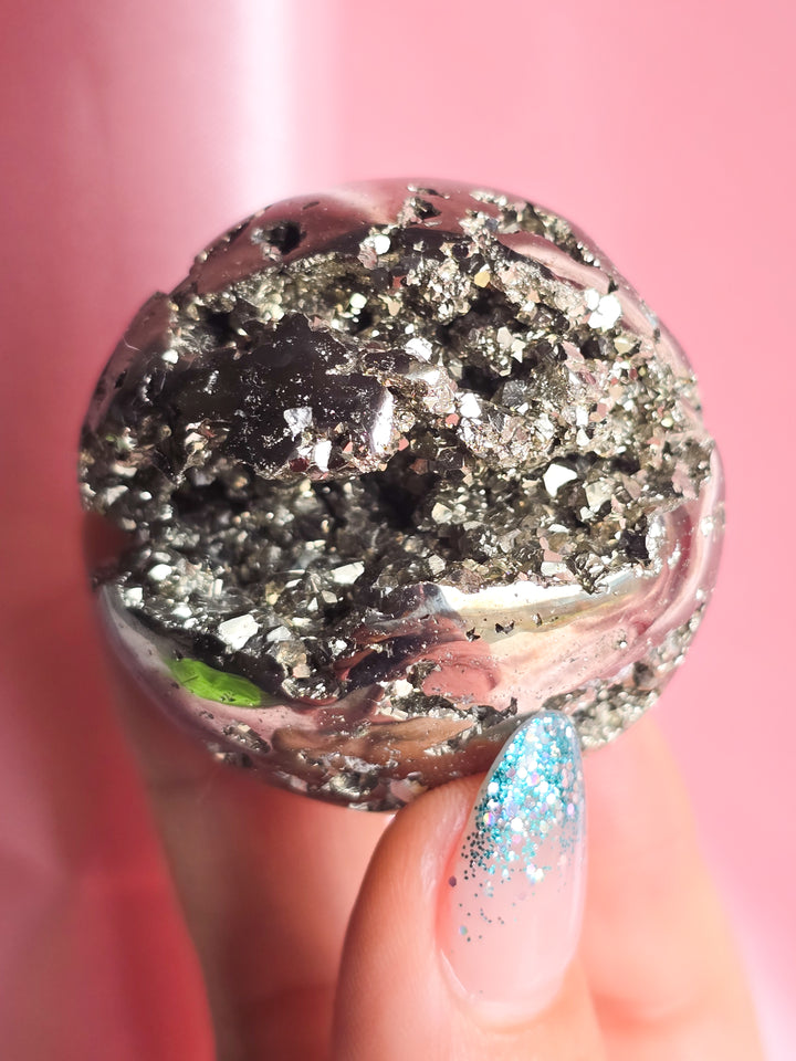You Pick, Druzy Pyrite from Peru Sphere