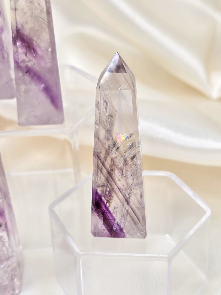 HQ Brazillian Phantom Quartz Obelisk