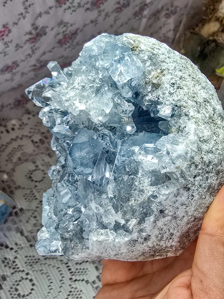 Celestite Statement on Stand C