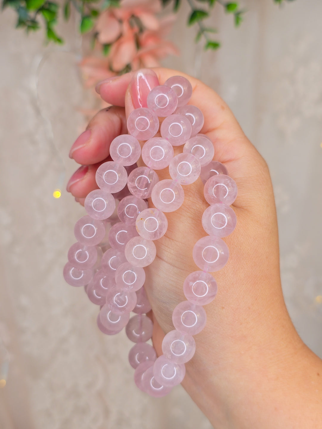 Juicy Rose Quartz Bracelets