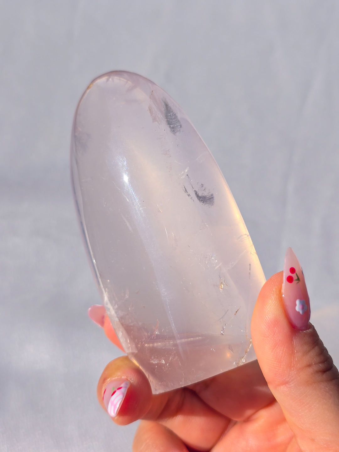 Girsol Rose Quartz Freeform D