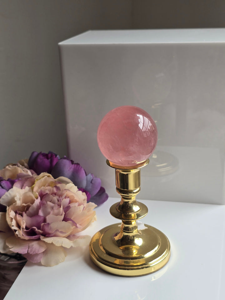 HQ Brazillian Rose Quartz Sphere "E"