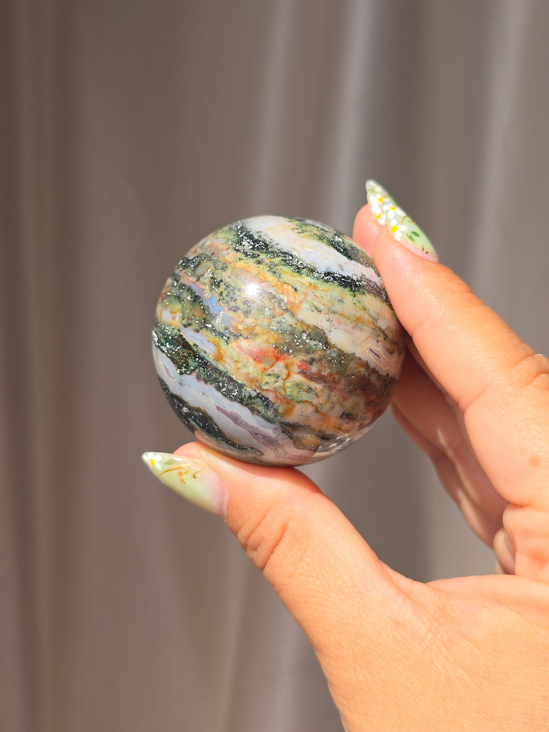Moss Agate 🍂 Sphere d