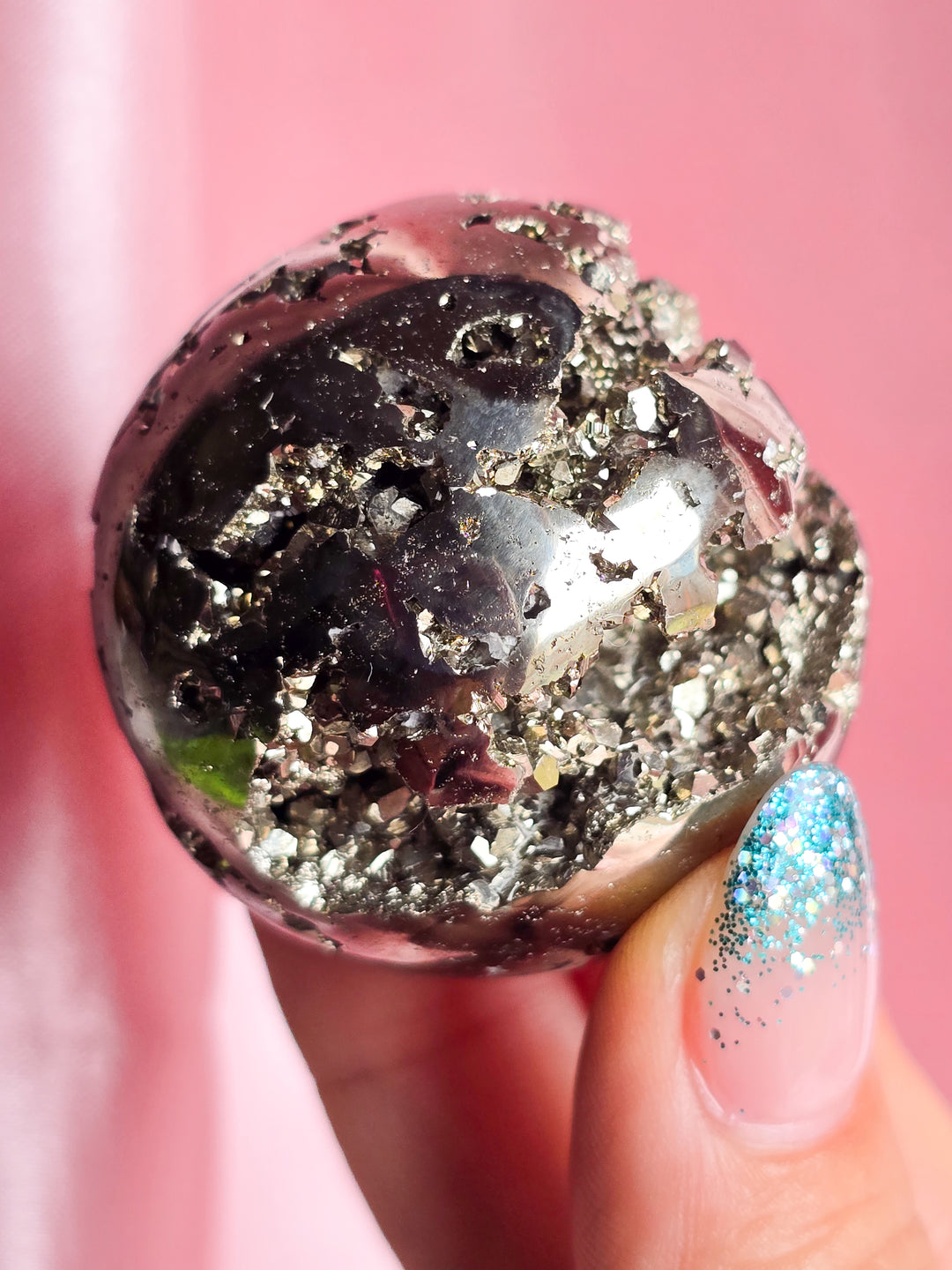 You Pick, Druzy Pyrite from Peru Sphere