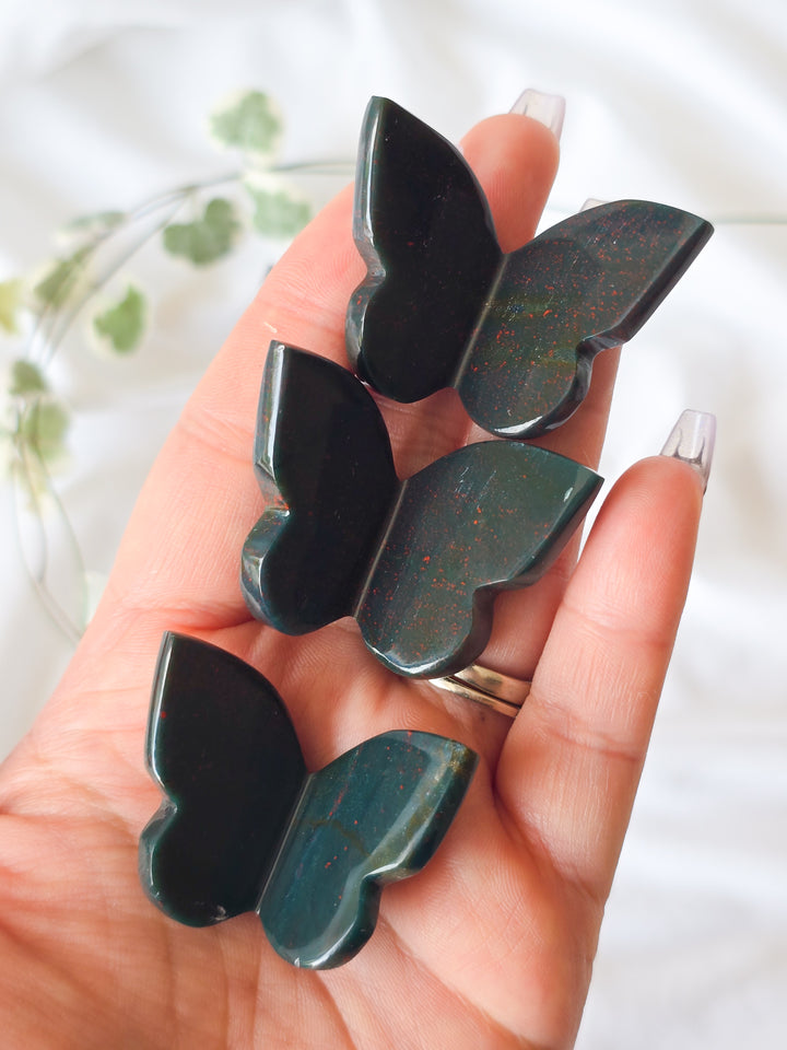 Bloodstone Jasper Small 3d Butterfly
