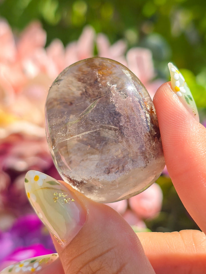 Garden Quartz Lens With Rutile H