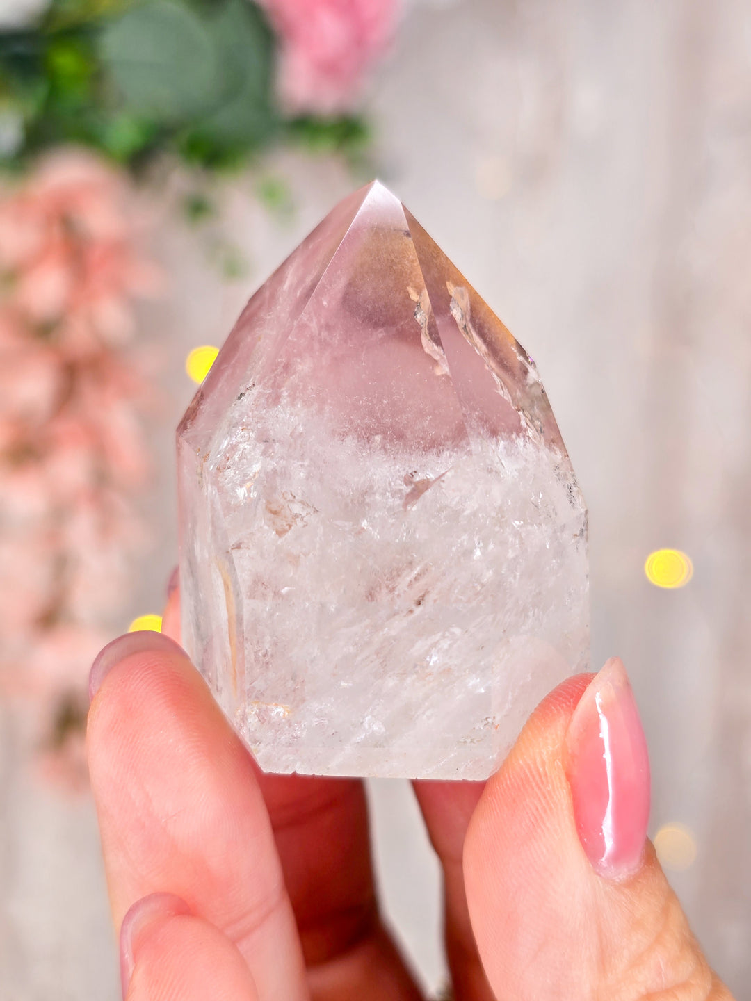 Pink Lemurian Quartz Towers