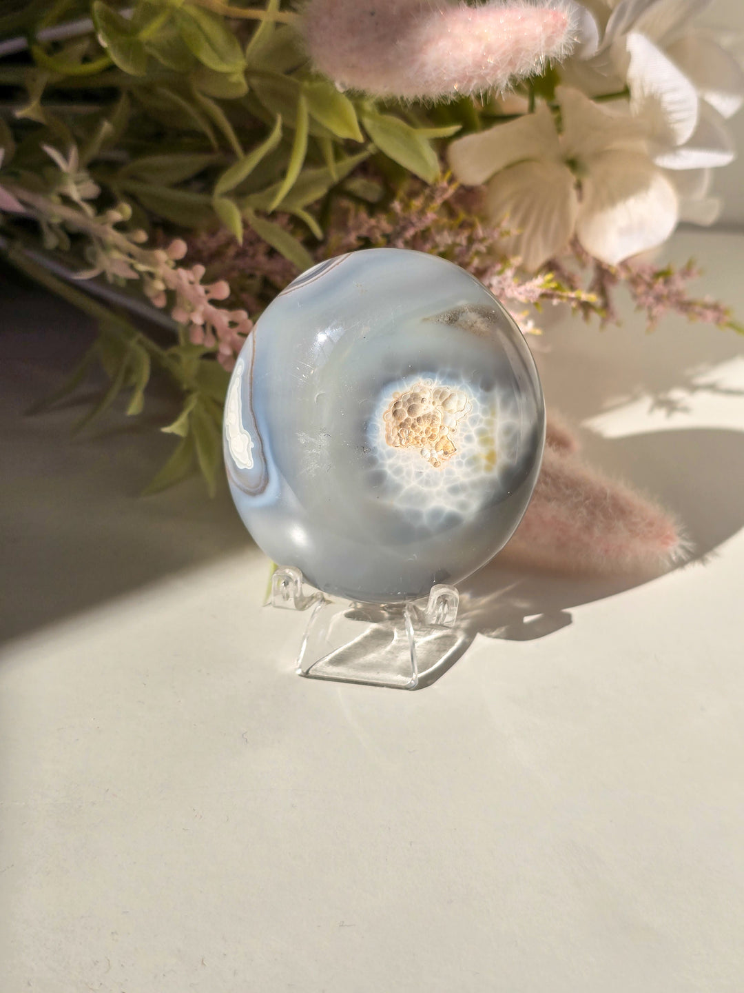 You Pick, Orca Agate Palm Stones