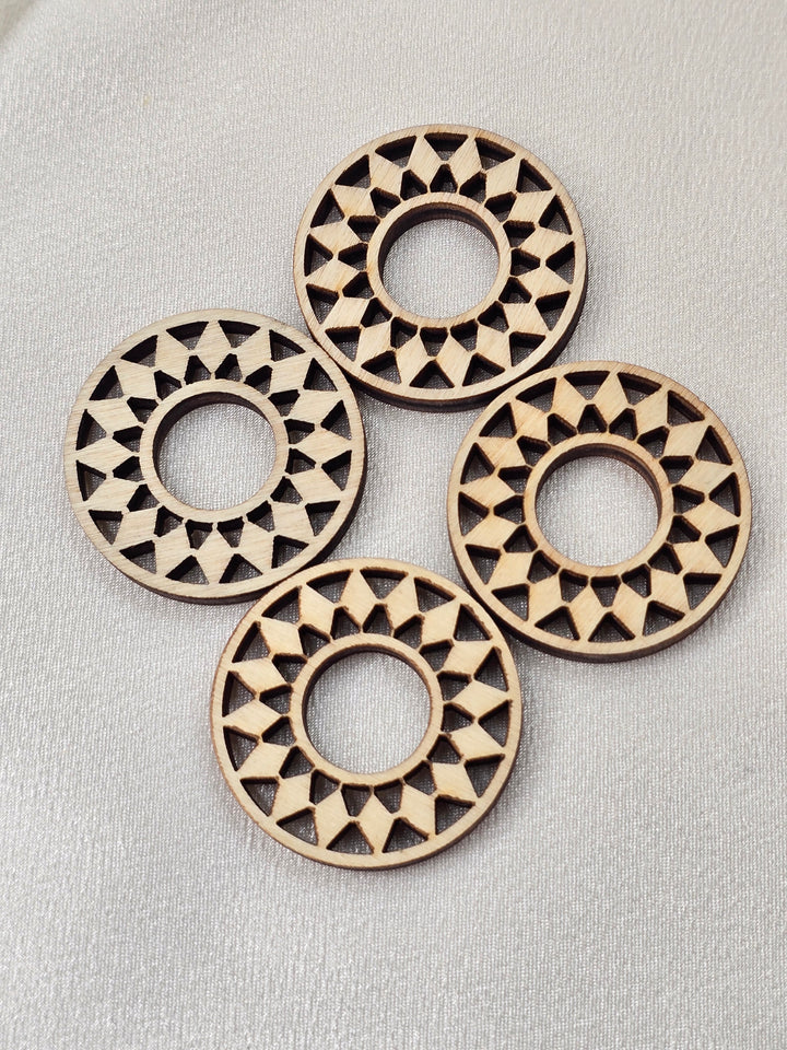 Star Design  Wooden Sphere Stands