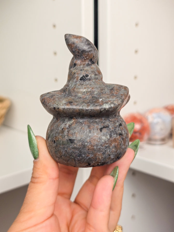 Yooperlite Pumpkin And Witch Hat