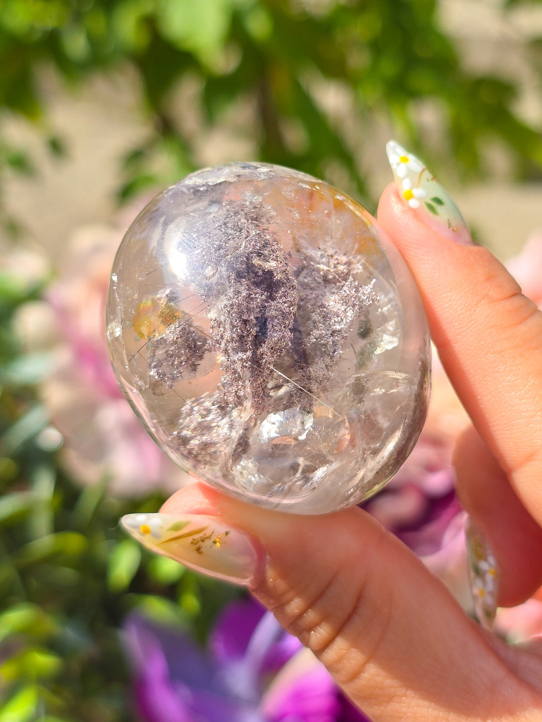 Garden Quartz Lens With Rutile A