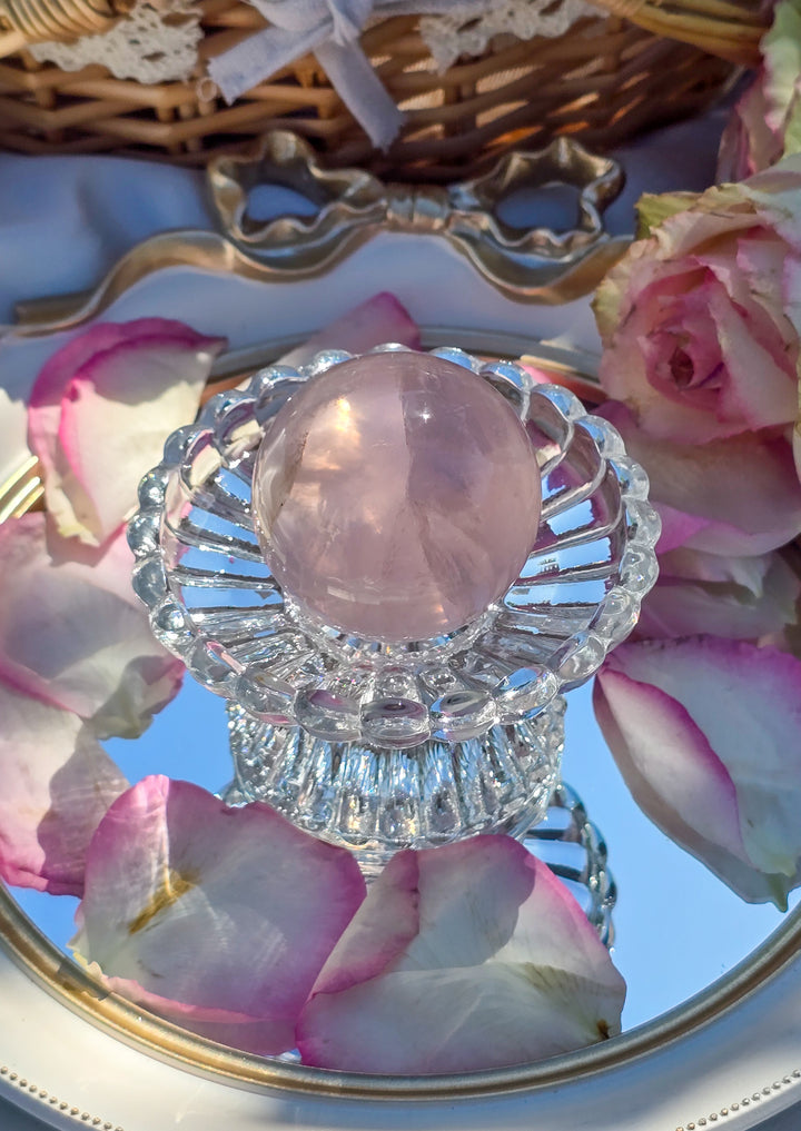 Rose Quartz Sphere E