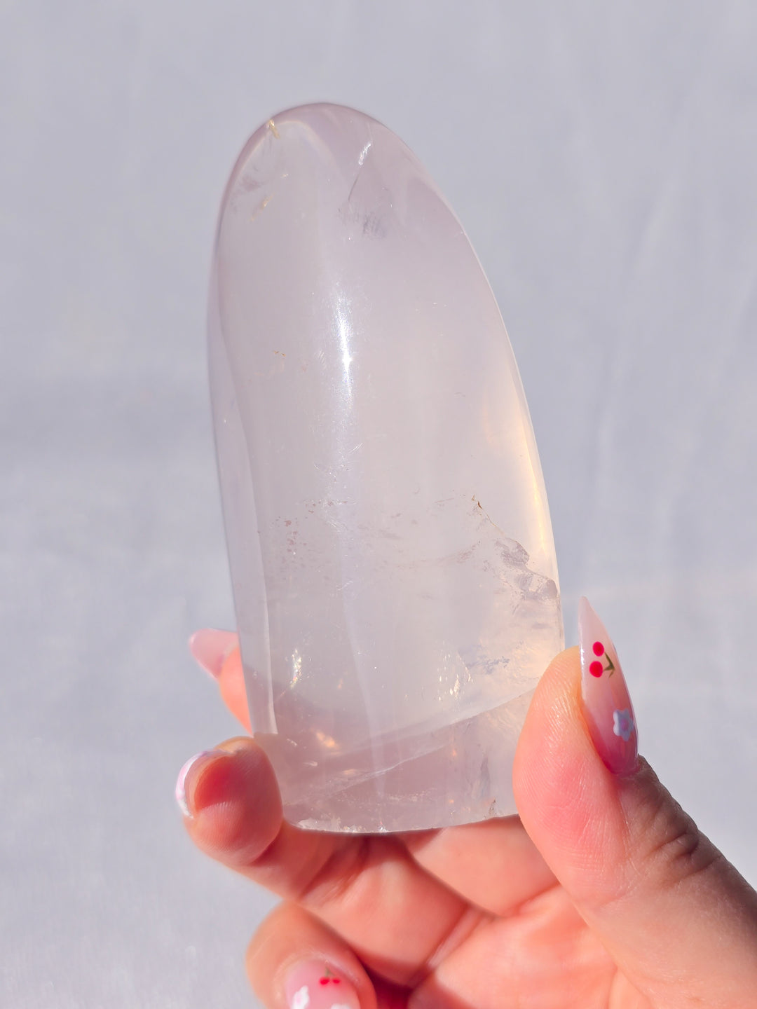 Girsol Rose Quartz Freeform D
