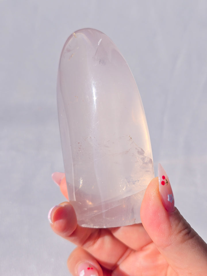 Girsol Rose Quartz Freeform D