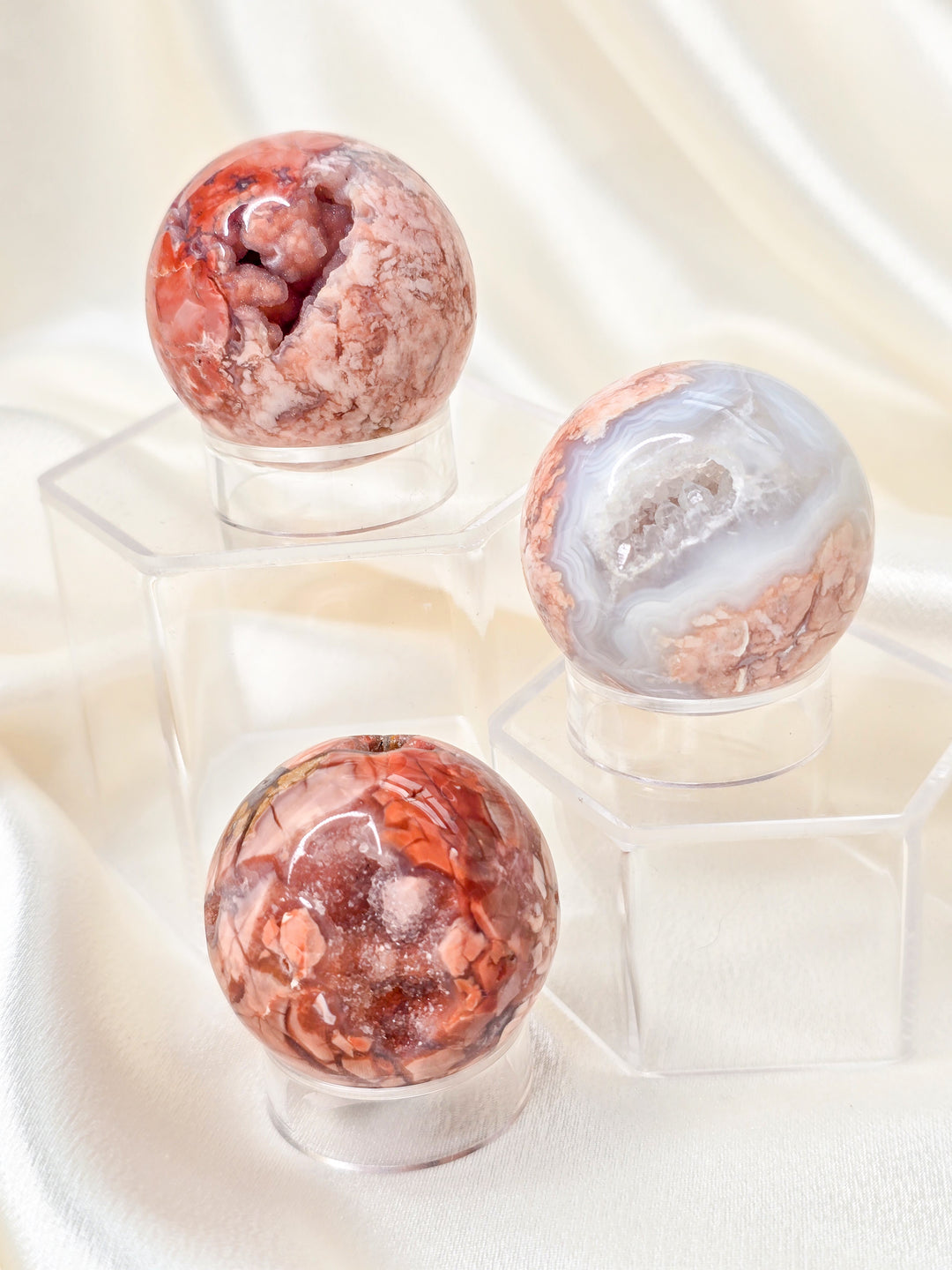 Cotton Candy Agate Sphere A