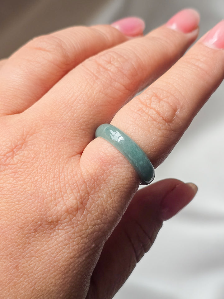 Rounded Jade Ring