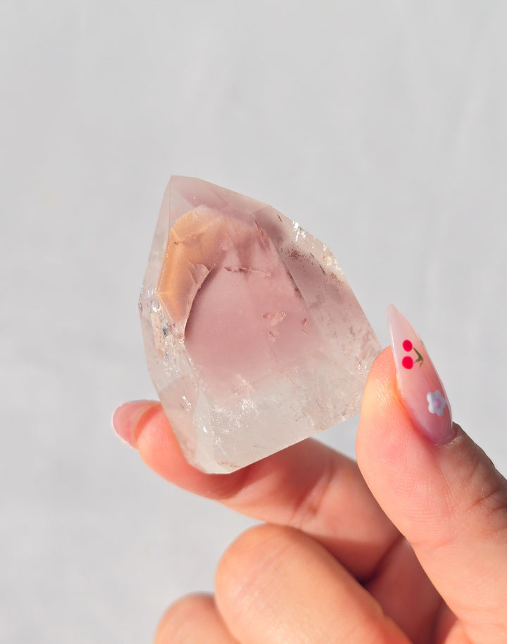Pink Lithium Quartz Tower K