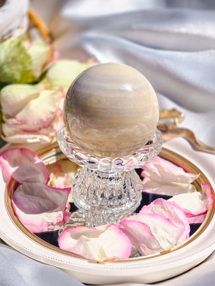 Zebra Jasper Statment Sphere B