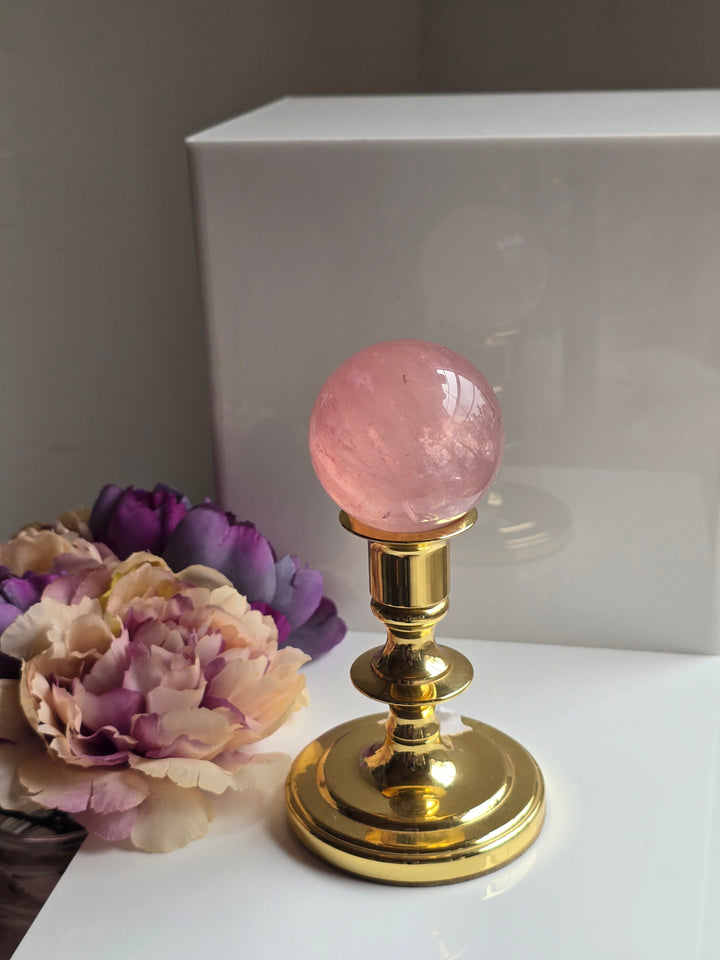 HQ Brazillian Rose Quartz Sphere "E"