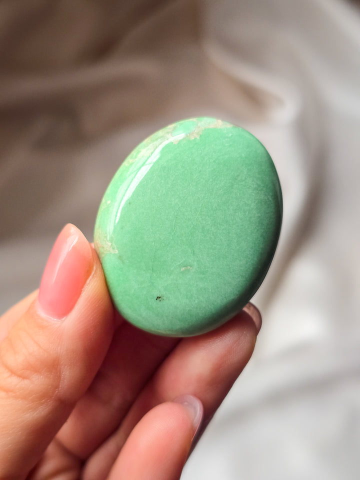 HQ Variscite Palm Stone C