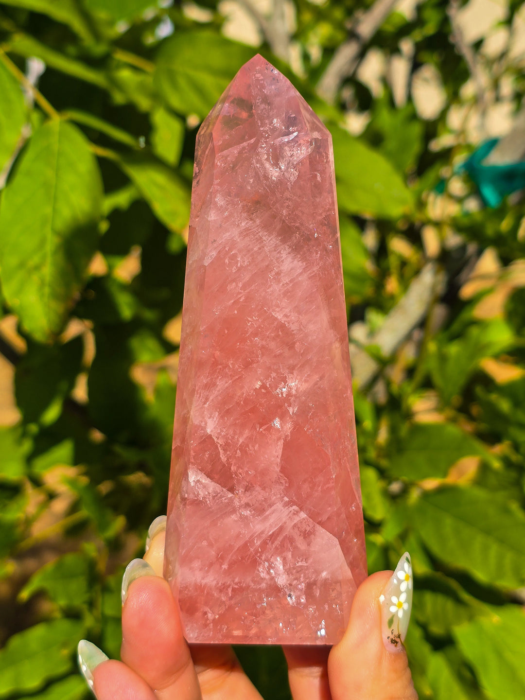 HQ Brazillian Rose Quartz Tower T4